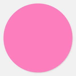 Hot-roze, vaste kleur ronde sticker