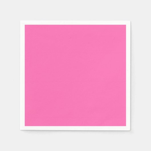 Hot-roze, vaste kleur servet (Voorkant)