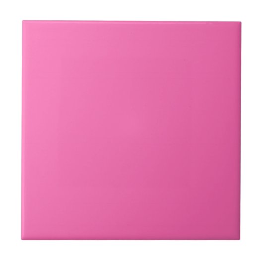 Hot-roze, vaste kleur tegeltje (Voorkant)
