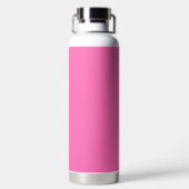 Hot-roze, vaste kleur waterfles (Achterkant)