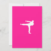 Hot roze vechtsporten kaart (Achterkant)