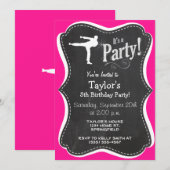 Hot roze vechtsporten kaart (Voorkant / Achterkant)