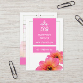 Hot-roze ventilator - Visitekaartje
