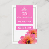 Hot-roze ventilator - Visitekaartje (Voorkant)