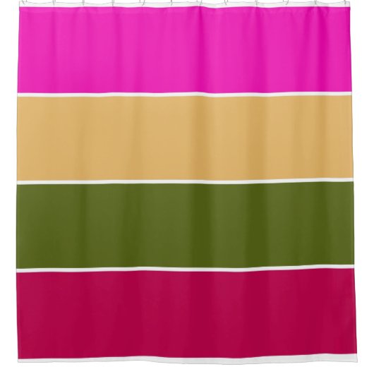 Hot-roze ventilatorstrips douchegordijn (Voorkant)