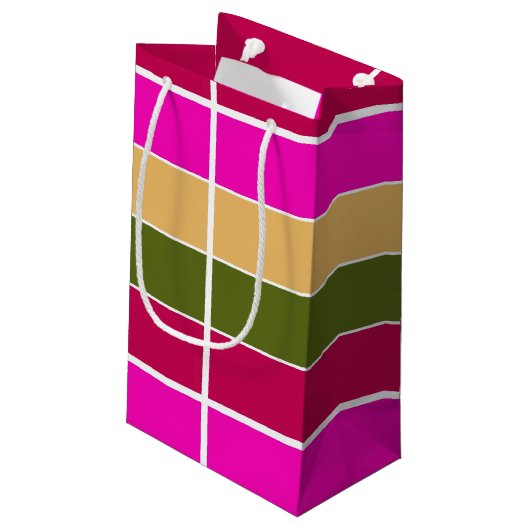 Hot-roze ventilatorstrips klein cadeauzakje (Achterkant Gekanteld)