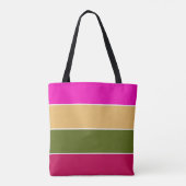 Hot-roze ventilatorstrips tote bag (Achterkant)