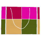 Hot-roze ventilatorvierkantjes groot cadeauzakje (Achterkant)