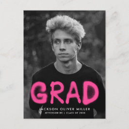 Hot-roze verf fotograaf uitnodiging briefkaart