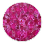 Hot-roze verfbalken keramische knop (Voorkant)