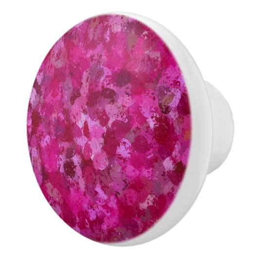 Hot-roze verfbalken keramische knop (Rechts)