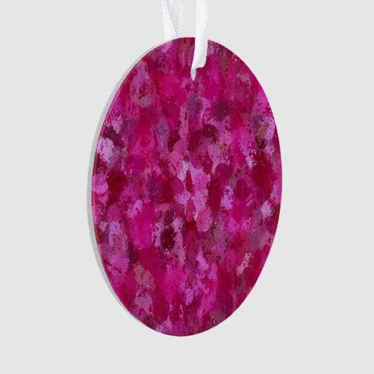 Hot-roze verfbalken ornament (voorkant)