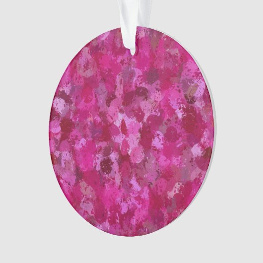 Hot-roze verfbalken ornament (voorkant)