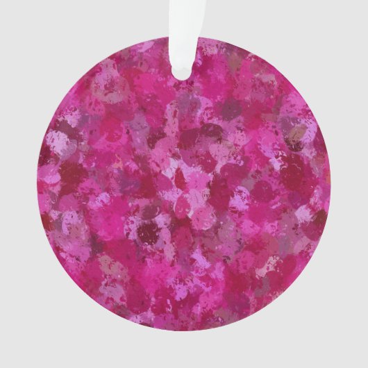Hot-roze verfbalken ornament (voorkant)