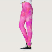 Hot-roze verfplaat leggings (Links)