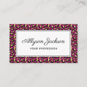 Hot-roze Visitekaartje (Voorkant)