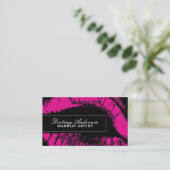 Hot-roze Visitekaartjes (Staand voorkant)