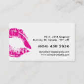 Hot-roze Visitekaartjes (Achterkant)