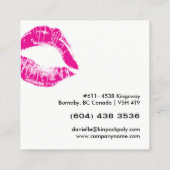 Hot-roze Visitekaartjes (Achterkant)