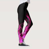 Hot-roze vlammen leggings (Rechts)