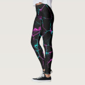 Hot-roze vlammen leggings (Links)
