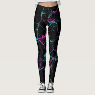 Hot-roze vlammen leggings