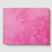 Hot roze vlinder jurk quinceanera gastenboek (Achterkant)