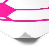 Hot-roze Voetbal Poster (Hoek)