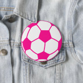 Hot-roze Voetbal Ronde Button 4,0 Cm (In situ)