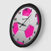 Hot-roze Voetbal stijl Grote Klok (Hoek)