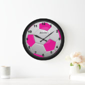 Hot-roze Voetbal stijl Grote Klok (Huis)
