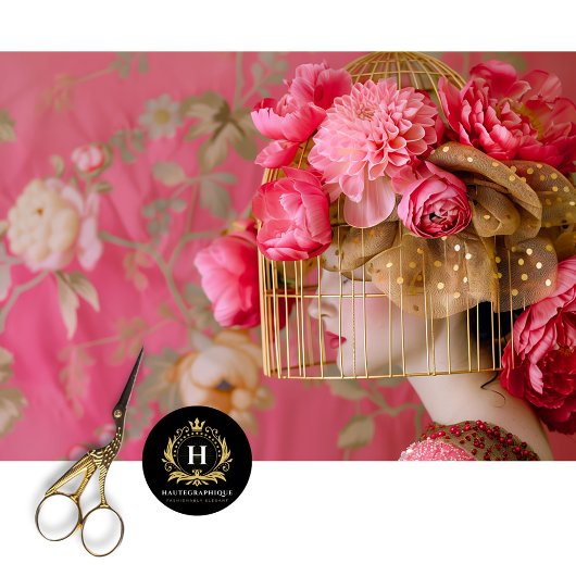 Hot Roze Vogelkooi Pet Bloemen Decoupage Tissuepapier