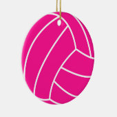 Hot-roze volleybal keramisch ornament (Rechts)