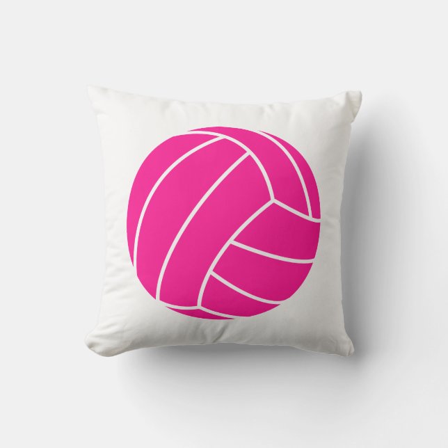 Hot-roze volleybal kussen (Voorkant)