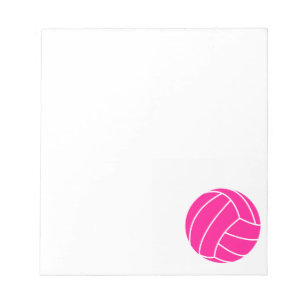 Hot-roze volleybal notitieblok