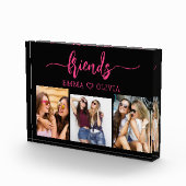 Hot roze vrienden 3 foto vriendschap collage (Rechts)