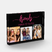 Hot roze vrienden 3 foto vriendschap collage (Links)