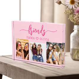 Hot roze vrienden 3 foto vriendschap collage