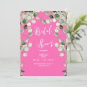 Hot-roze Vrijgezellenfeest Kaart (Staand voorkant)