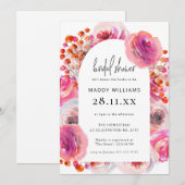 Hot-roze Vrijgezellenfeest met openluchtbaring Kaart (Voorkant / Achterkant)