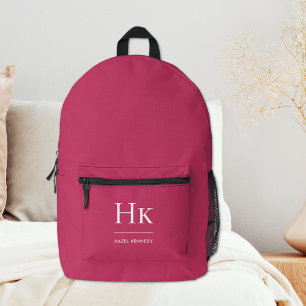 Hot Roze Vrouwelijke Typografische Girly Elegant Bedrukte Rugzak