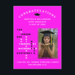 Hot-roze vrouwen in het STEM-Afstudeerder Aankondigingskaart<br><div class="desc">Moderne warmroze felicitaties vrouwen in het STEM-Afstudeerder met Christelijk Bijbelvers. Deze inspirerend vrouwen in Stam Afstuderen het Briefkaart van de Aankondiging shows de woorden WETENSCHAP, TECHNOLOGIE, ENGINEERING en MATHEMATIEK - ook wel STEM genoemd - gecombineerd in een origineel kruiswoordontwerp met de inspirerend uitspraak JA INDEED ZE ZEKER KAN ZIEN. Er...</div>