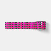Hot-roze wandelbalkons, satin-lint satijnen lint (Voorkant)