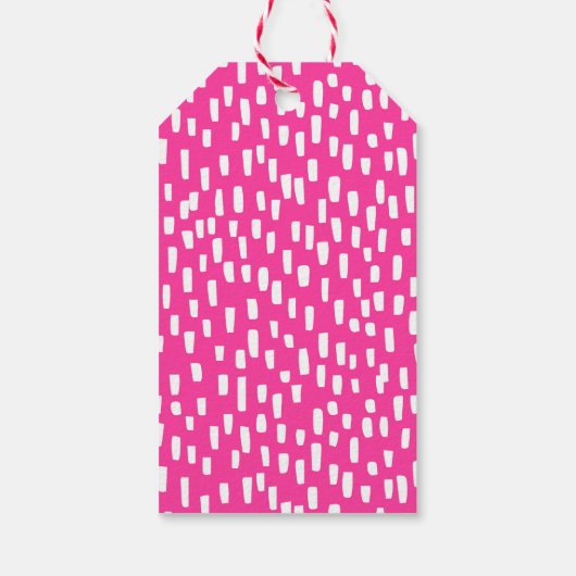 Hot-roze wasmachine Labels Cadeaulabel (Achterkant)