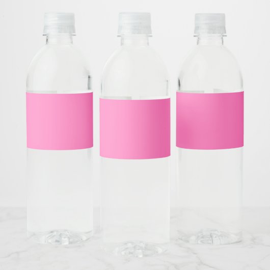Hot Roze Waterfles Etiket (Flessen)