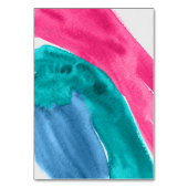 Hot-roze Waterverf Kaart (Achterkant)