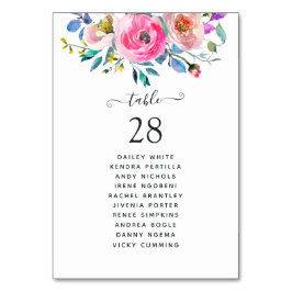 Hot-roze Waterverf Kaart