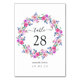 Hot-roze Waterverf Kaart