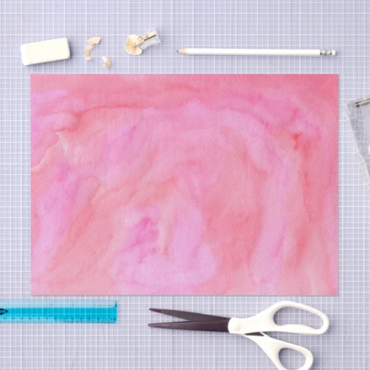 Hot-roze Waterverf Tissuepapier (Craft)