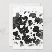 Hot-roze Westerne grafische Koe Afdrukbietenpartij Kaart (Achterkant)